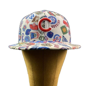 New Era Chicago White Cubs 59fifty botones en todas partes talla única color blanco - Imagen 1 de 7