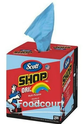 SCOTT 原装蓝色商店毛巾盒 - 200 纸巾 10 英寸 x 12 — 第 1/3 张图片