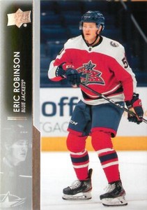 Eric Robinson 2021-22 Upper Deck Hockey Series 1 Card #55 Columbus Blue Jackets