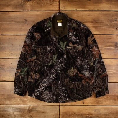 Camisa De Colección Bear Creek Árbol Real Botón XL Vellón Para Hombre Manga Larga Verde Foto 1 de 4