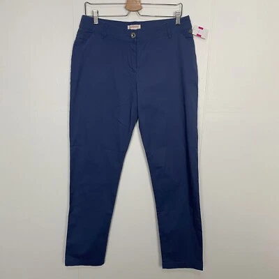 Pantalones al tobillo para mujer FRESH PRODUC NUEVOS CON ETIQUETAS azul mezcla de algodón duna talla 14. Foto 1 de 4