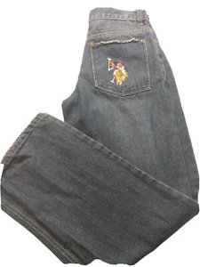 US POLO ASSN. BIG LOGO ON BACK POCKET SIZE 16 SLIM STRAIGHT - Picture 1 of 8