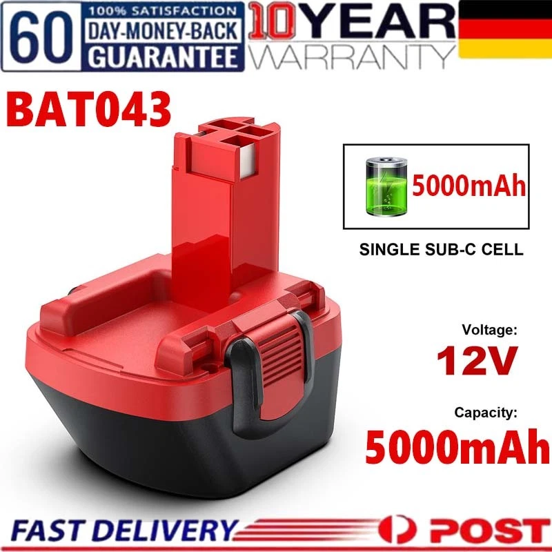 FÜR BOSCH Sostituisci Per Bosch BAT043 Batteria PSR 12VE-2 GSR 12-2 2607335262 Batteria 12 Volt