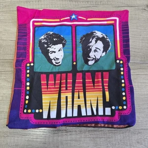 Cushion Cover Pop Art Retro Vintage Nos 1980s Wham! Rare New - Picture 1 of 3