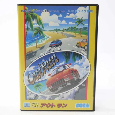OUTRUN Out Run Mega Drive Sega Japan Import Free shipping FedEx DHL Tested - Image 1 of 4