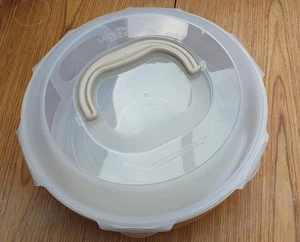 LocknLock Porta Torte Rotondo con Vassoio e Maniglia di Trasporto Contenitore - 5,5L - Foto 1 di 3