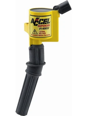 Accel Ignition Coil Pack Super Coil 0.660 ohm Coil-On-Plug 26000V Yell (140032) - Image 1 of 4
