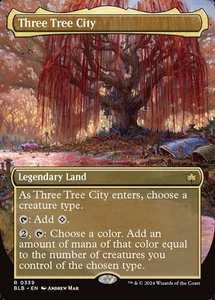 MTG Three Tree City (0339) - Borderless, NM-Mint, English Bloomburrow - Picture 1 of 1
