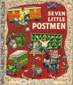 SEVEN LITTLE POSTMEN, LITTLE GOLDEN BOOK, HARDCOVER, 1971 - Picture 1 of 6