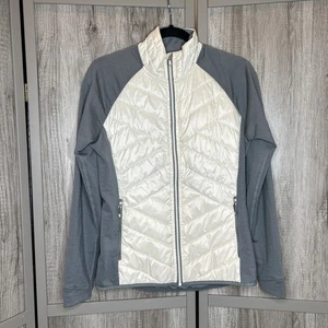 Smartwool Womens Jacket Full Zip Ivory and Gray Color Size M - Picture 1 of 9