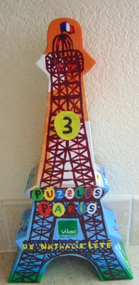 Nathalie Lete Vilac Wood Puzzle/EIFFIEL-PARIS/Set of 3-Md in France- COMPLETE - Image 1 of 4