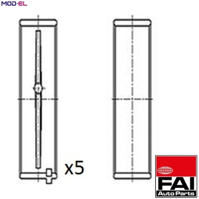 CRANKSHAFT BEARING BM1024-STD STD FOR A5F/16NHT/16XHL D5F/16XHT 5FU 5FV 1.6L - Image 1 of 4