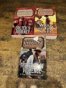 William W. Johnstone complete set w/all 3 paperback books from Tim Colter Series - Picture 1 of 2