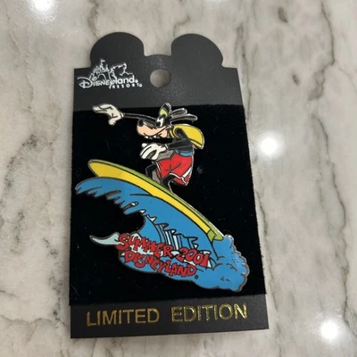 Заколка Disneyland Goofy Surf лето 2001 ограниченный выпуск - Изображение 1 из 4