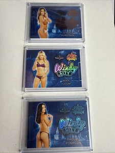 Windy City Bench Warmer 3 Card Set Jessica Burciagra Niki Loum Raquel Pomplun  - Picture 1 of 8
