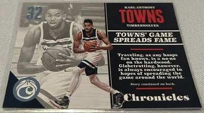 2017-18 Panini Chronicles Basketball Karl-Anthony Towns Minnesota Timberwolves - Image 1 of 2
