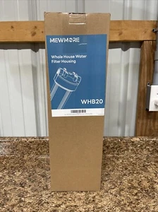 MEWMORE WHB20 20"x4.5" Whole House Water Filter Housing, 1" NPT Port M8/kp - Picture 1 of 5
