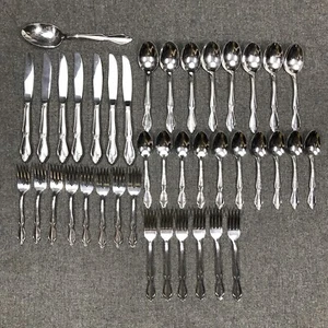 Juego de cubiertos Oneida acero inoxidable EE. UU. Berkeley 40 piezas cuchillo cuchara tenedor - Imagen 1 de 16