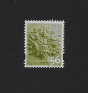 GB ENGLAND OAK TREE REGIONAL 56p FINE USED SG EN 14 - Picture 1 of 1