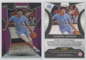 2019-20 Panini Prizm Draft Picks Purple Prizm Cameron Johnson #76 Rookie RC
