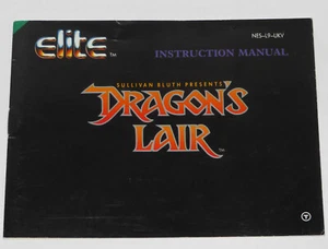1990 NINTENDO NES DRAGON'S LAIR NUR ANLEITUNG SPIELBUCH ENGLISCH RAR - Bild 1 von 4