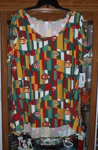 NUEVA Camiseta Clásica LuLaRoe - Diseño Adorno de Navidad 2XL - Imagen 1 de 4