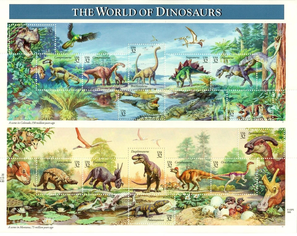 Scott 3136 32¢ Dinosaurs MNH Free Shipping in the USA!! - Image 1 of 1