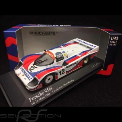 PORSCHE 956L #12 LE MANS 1986 YVER COHEN-OLIVAR STRIEBIG MINICHAMPS 430866512 - Immagine 1 di 4