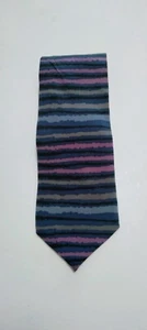 Grateful Dead Fourth Set Vintage Silk Tie Purple Striped - Imagen 1 de 4