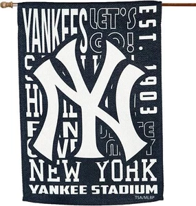 New York Yankees Premium Double Sided Banner Flag 28x44 Inch Fan Rules Design... - Picture 1 of 2