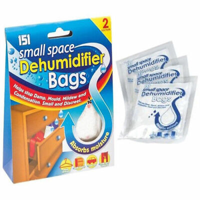 Small Space Interior Dehumidifier Bag Stop Moisture Damp Mould Mildew Absorb • 2.89£