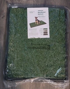 Artificial Grass Dog Pee Pad 16X20 Indoor Outdoor Training Potty Tray Green - Picture 1 of 9