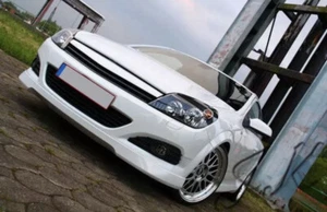 Frontlippe Spoiler Anbau für Vauxhall Opel Astra H MK5 (3 Türer) - VRX Look - Bild 1 von 6