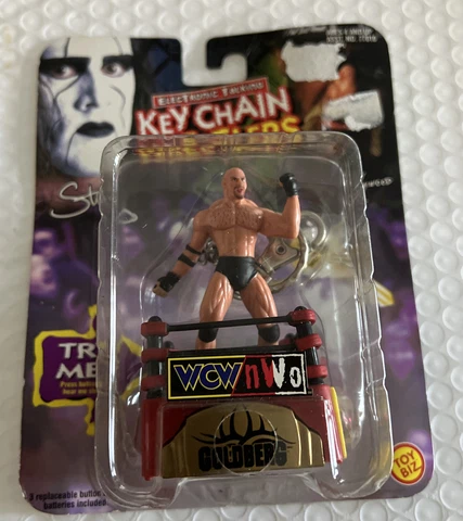 1998 Electronic Talking Keychain Wrestlers Figure - Goldberg Wrestling WCW NWO Cover