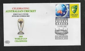AUSTRALIA 2003 CRICKET WORLD CUP CHAMPIONS First Day Cover MCG Postmark - Picture 1 of 1