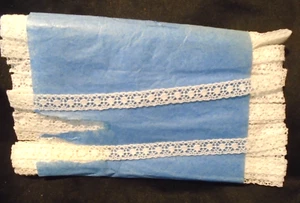 VINT. inserto bianco pizzo-orig. confezione 12 iarde x 3/8" cotone - Foto 1 di 2