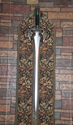 28" Blade Fantasy Stainless Steel Decorative Sword - Image 1 of 4