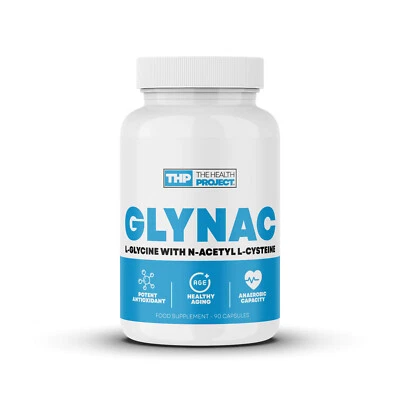 The Health Project GlyNac (Glycine with NAC) Increases Glutathione | 90 Caps - Image 1 of 3