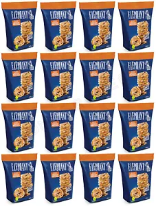 16 ELEPHANT Baked Squeezed Pretzels with Sesame Seeds Crackers Snacks 80g 2.8oz - Picture 1 of 8