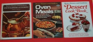 Lot 3 BHG Encyclopedia of Cooking Oven Meals Dessert Recipes Cook Books - Picture 1 of 8
