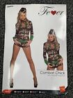 Combat Womens Jumpsuit/Fancy Dress/Army/Halloween/Deluxe Combat chick/Camouflage