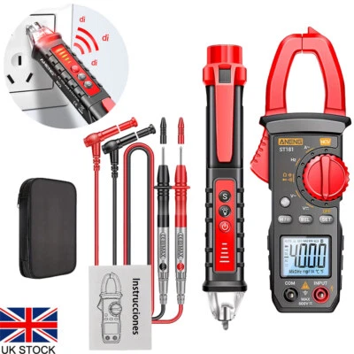 400Amp Digital Clamp Meter AC Hz Multimeter NCV Ammeter Voltage Tester Tool - Image 1 of 4