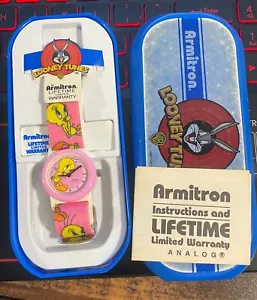 Looney Tunes Armitron Kids Watch New Never Used Pink Vintage Rare 1 Of A Kind - Picture 1 of 3