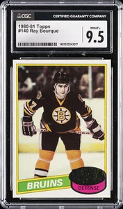 1980-81 TOPPS #140 RAY BOURQUE ROOKIE RC CGC 9.5 - Picture 1 of 2