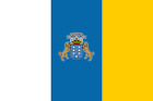 2x Auto Aufkleber Flagge Spanien Provinz " KANAREN " Fahne Sticker 8 cm