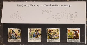 Royal Mail Mint Stamps The Civil War 1642-51 Presentation Pack - 1992 - Picture 1 of 4
