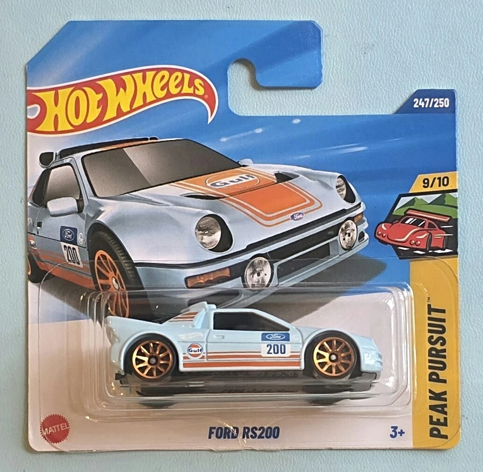 Hot Wheels Ford RS200. New Collectable Toy Model Car. Peak Pursuit Series. - Image 1 of 1