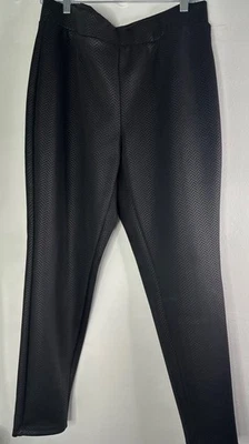 Pantalones Attention XL negros para mujer ajuste a medida cintura detallada ropa de trabajo elegante Foto 1 de 4