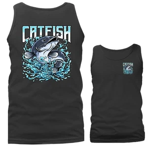 Catfish Clash Splash of Power Outdoor Sports Fishing Tank Top - Picture 1 of 11