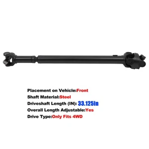 Front Driveshaft Prop Shaft for Jeep Grand Cherokee 1999-2004 Wagoneer Comanche - Picture 1 of 13